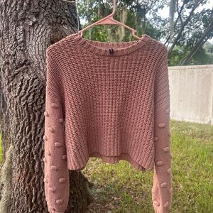 Thick knitted sweater